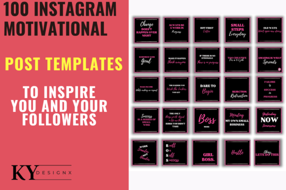 Download 100 InstagramEditable Templates - Editable Collection