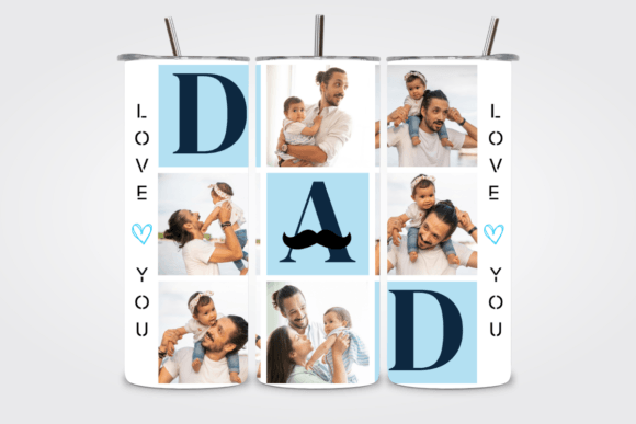 Download Dad Photo Tumbler Wrap | Canva Editable - Editable Collection