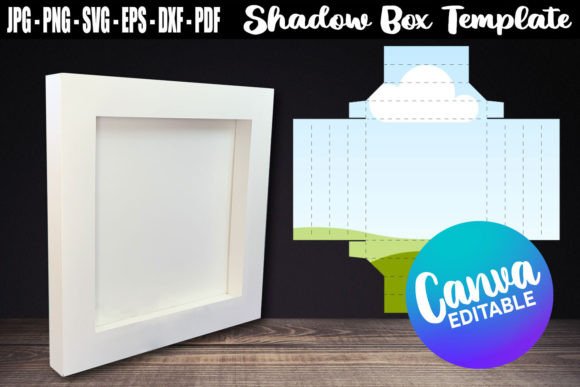 Download Shadow Box Template Canva Editable - Editable Collection