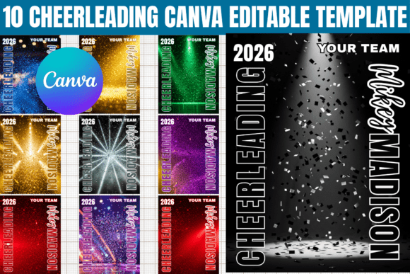 Download 10 Cheerleading Canva Editable Template - Editable Collection